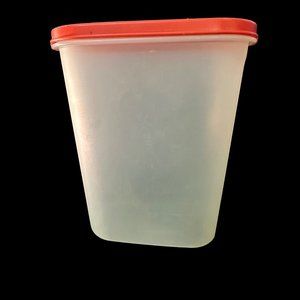 Vintage Tupperware #1614-7 Modular Mates 9 3/4 C 2.3 liters #4 container red lid